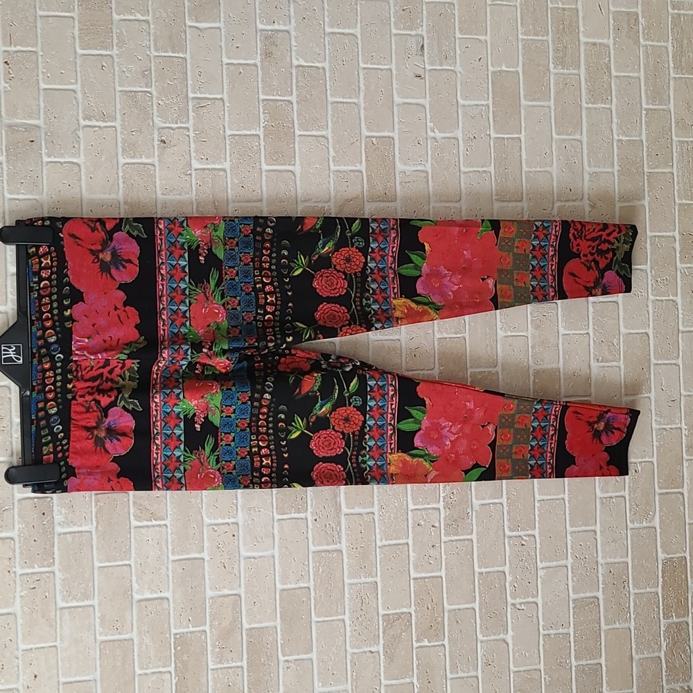 NWT Desigual Women's Multicolor Cotton Leggings (Sz L)